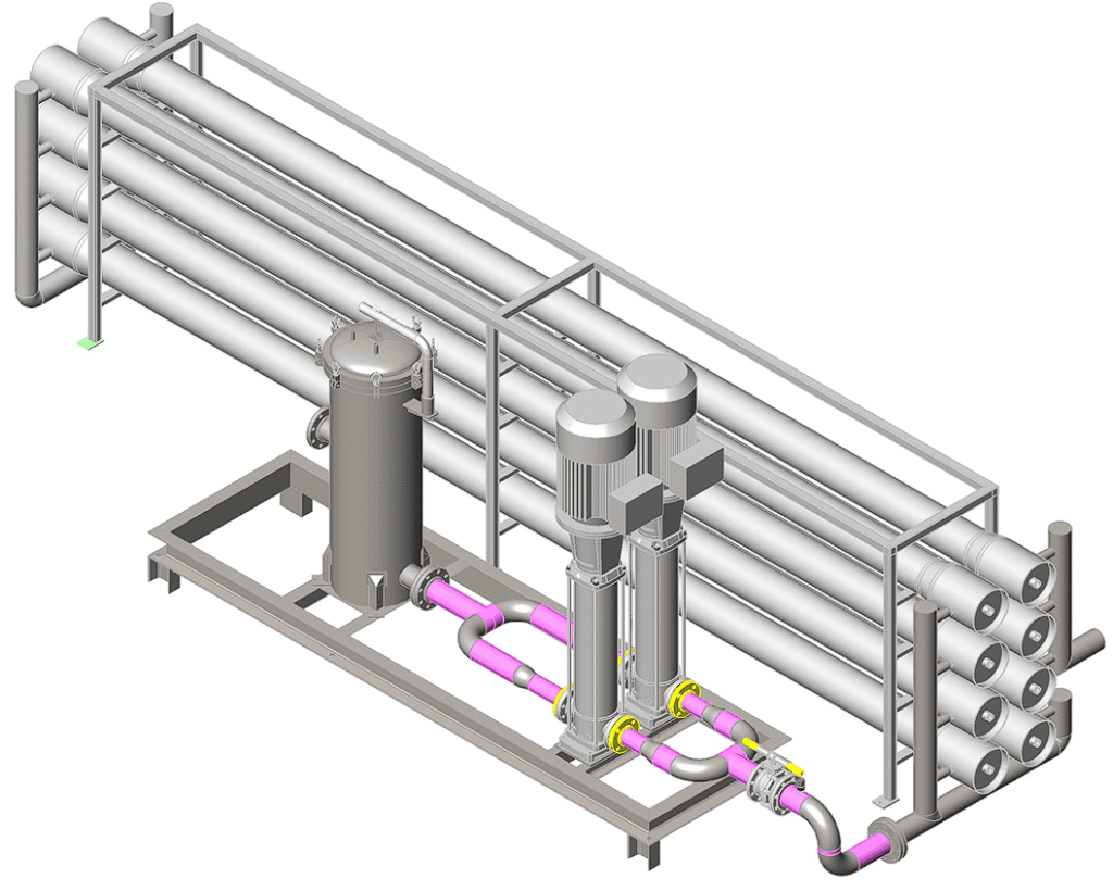 Advanced Process Plant 3D Modelling of RO unit